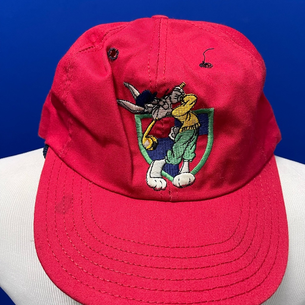 ACME Clothing Co. Bugs Bunny Golf Embroidered Red Cap